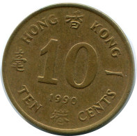 10 CENTS 1990 HONG KONG Coin #AY613.U - Hong Kong