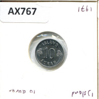 10 AURAR 1971 ICELAND Coin #AX767.U - Island