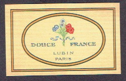 Carte Parfum DOUCE FRANCE De LUBIN - Anciennes (jusque 1960)