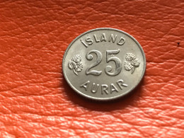 Münze Münzen Umlaufmünze Island 25 Aurar 1967 - Island
