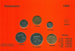 NETHERLANDS 1988 MINT SET 6 Coin #SET1025.7.U - Mint Sets & Proof Sets