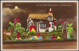 The Cottage, Blackpool Illuminations, Lancashire, 1934 - Valentine's RP Postcard - Blackpool