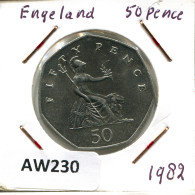 50 PENCE 1982 UK GREAT BRITAIN Coin #AW230.U - 50 Pence