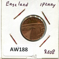 2008 PENNY UK GREAT BRITAIN Coin #AW188.U - 1 Penny & 1 New Penny