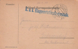 Feldpost-Korrespondenzkarte - K.u.k. Etappenstationskommando Nach Gränzendorf - 1916 (63791) - Lettres & Documents