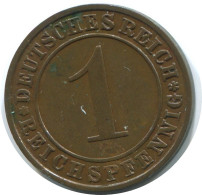 1 REICHSPFENNIG 1927 A DEUTSCHLAND Münze GERMANY #AE198.D - 1 Renten- & 1 Reichspfennig