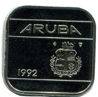 50 CENTS 1992 ARUBA Münze (From BU Mint Set) #AH058.D - Aruba