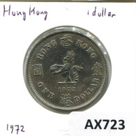 1 DOLLAR 1972 HONGKONG HONG KONG Münze #AX723.D - Hong Kong