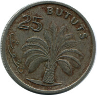 25 BUTUTS 1971 GAMBIA Münze #AP889.D - Gambia