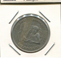 1 LILANGENI 1981 SWAZILAND Coin #AS308.U - Swazilandia