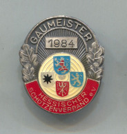 Archery Shooting - Gaumeister Germany, Vintage Pin Badge Abzeichen - Tiro Al Arco