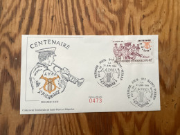 Enveloppe 1er Jour Saint-pierre Et Miquelon La Lyre Saint-pierraise 21 Juin 1991 - Oblitérés