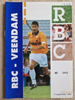 Programme RBC Roosendaal - Veendam - 11.9.1993 - KNVB Eerste Divisie  - Holland - Programm - Football - Libri