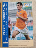 Programme RBC Roosendaal - FC Volendam - 21.8.2006 - KNVB Jupiler League  - Holland - Programm - Football - Books