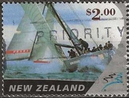NEW ZEALAND 2002 America's Cup, 2003. Scenes From 2000 Final, Between New Zealand & Italy - $2 - Yachts Turning AVU - Gebruikt