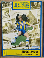 Programme RKC Waalwijk - PSV - 13.3.1994 - KNVB Eredivisie  - Holland - Programm - Football - Bücher