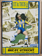 Programme RKC Waalwijk - FC Utrecht - 27.3.1994 - KNVB Eredivisie  - Holland - Programm - Football - Libros