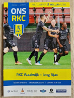 Programme RKC Waalwijk - Jong Ajax - 26.8.2016 - KNVB Jupiler League  - Holland - Programm - Football - Books