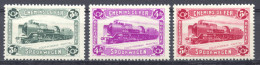 Belgium, 1934, Postpakket, Postcolli, Colis Postaux, Locomotives, Trains, Railroad, MNH, Michel 8-10 - Neufs