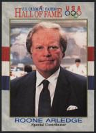 UNITED STATES - U.S. OLYMPIC CARDS HALL OF FAME - SPECIAL CONTRIBUTOR - ROONE ARLEDGE - TELEVISION - # 79 - Tarjetas