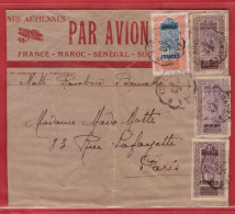 SOUDAN LETTRE PAR AVION DE 1929 DE KOULIKORO POUR PARIS FRANCE - Cartas & Documentos