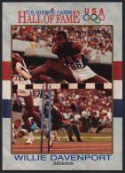 UNITED STATES - U.S. OLYMPIC CARDS HALL OF FAME - ATHLETICS - WILLIE DAVENPORT - 110 Mt HURDLES - # 83 - Trading-Karten