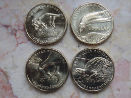 Australia Set Of 4 X 1 Dollar 2022 Dinosaurs UNC From Mintbag - Dollar