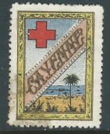 VIGNETTE CROIX-ROUGE DELANDRE - FRANCE Comité De CAYENNE Guyane 1916 1917 WWI WW1 Cinderella Poster Stamp 1914 1918 War - Croix Rouge