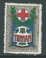 VIGNETTE CROIX-ROUGE DELANDRE - FRANCE Comité De YUNNAN CHINE 1916 17 WWI WW1 Cinderella Poster Stamp 1914 1918 War - Croix Rouge