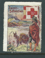 VIGNETTE CROIX-ROUGE DELANDRE - FRANCE Comité De SAINT SEBASTIEN 1914 1918 WWI WW1 Cinderella Poster Stamp 1914 1918 War - Croix Rouge