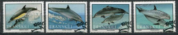 Transkei Mi# 267-70 FDC-gestempelt/CTO - Fauna Dolphins - Transkei