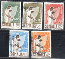 SOMALIA AFIS 1956 1a ASSEMBLEA LEGISLATIVA DELLA SOMALIA SERIE COMPLETA COMPLETE SET USATA USE OBLITERE' - Somalie (AFIS)