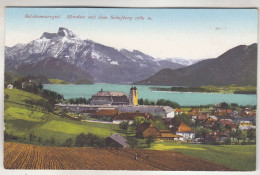 C7408) MONDSEE Mit Dem Schafberg - Feld Mit Häuern U. Kirche - 1919 - Brandt Nr. 192 - Mondsee