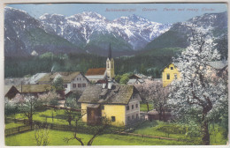 C7413) Salzkammergut GOISERN - Partie Mit Evang. Kirche - Blühende Bäume Häuser ALT 1925  Brandt 1372 - Bad Goisern