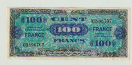 100 Francs Drapeau Sans  Série - 1944 Flagge/Frankreich