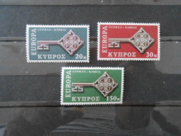 CHYPRE YT 299/301 EUROPA 1968** - 1968