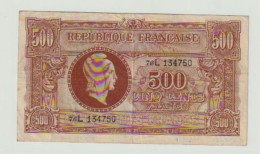 500francs Marianne Série L 1945 - 1917-1919 Army Treasury