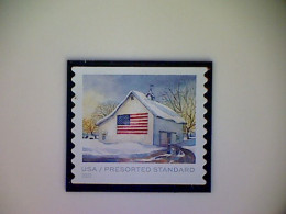 United States, Scott #5685, Used(o), 2022, Flags On Barns, Presort (10¢), Multicolored - Used Stamps
