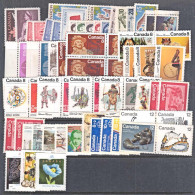 B5290 CANADA, Small Lot Of 60+ Mnh Stamps - Autres & Non Classés