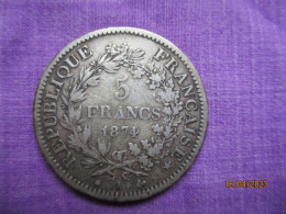 France 5 Francs 1874 A - 5 Francs