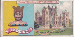 116 Wollaton Hall Nottinghamshire  - Country Seats & Arms Players Cigarette Card 1909, Original Antique Card. Heraldry - Player's