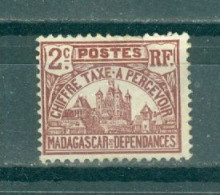MADAGASCAR - TIMBRES-TAXE N°8 Sans Gomme.SCAN DU VERSO. Palais Royal De Tananarive. - Postage Due