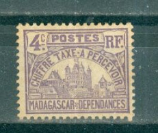 MADAGASCAR - TIMBRES-TAXE N°9*MH.SCAN DU VERSO. Palais Royal De Tananarive. - Postage Due