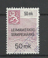 FINLAND FINNLAND Stempelmarke Documentary Tax Taxe 50 Mk. O - Revenue Stamps