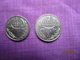 Madagascar: 1 Franc + 2 Francs 1965 - Madagascar