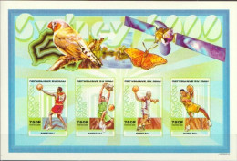 Mali 2000, Olympic Games In Sidney, Basketball, Butterfly, Bird, 4val In BF IMPERFORATED - Mali (1959-...)