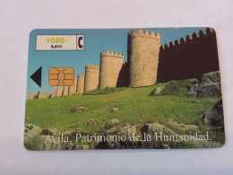 Spain - CP-164 Murallas De Avila De La Humanidad  Castle Chateau Schloss - Commemorative Advertisment