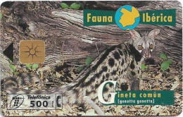 Spain - Telefonica - Fauna Iberica - Gineta Comun - P-330 - 05.1998, 12.000ex, Used - Privatausgaben