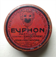 - Boite Métal. Euphon. Pastilles Contre L'enrouement - Pharmacie - - Medizinische Und Zahnmedizinische Geräte