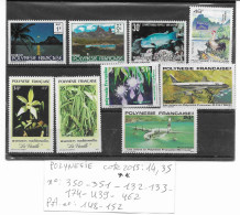 POLYNESIE FRANCAISE  Lot De 9 Timbres ++ Voir Descriptif - Lots & Serien